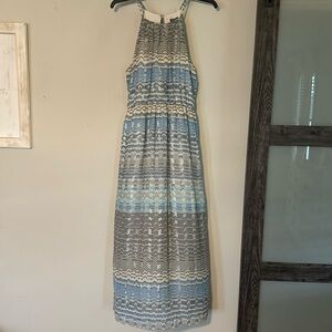 *NWT* Lily Rose Blue Print Maxi Dress Size XL